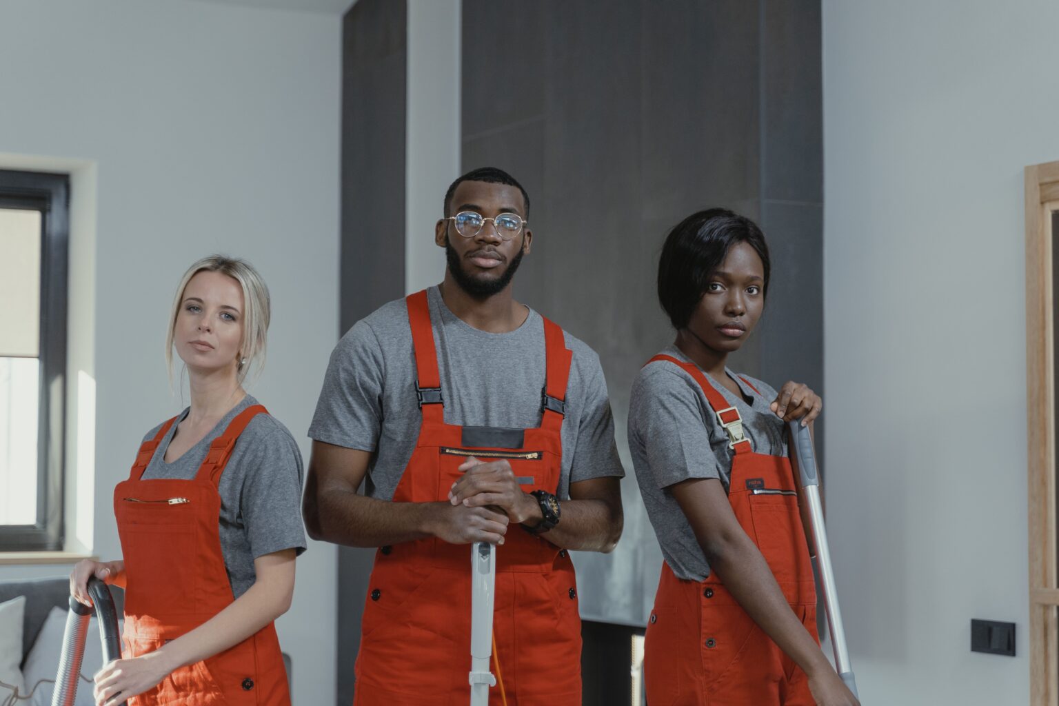 The Final Touch commercial cleaning crew on site in Dayton
