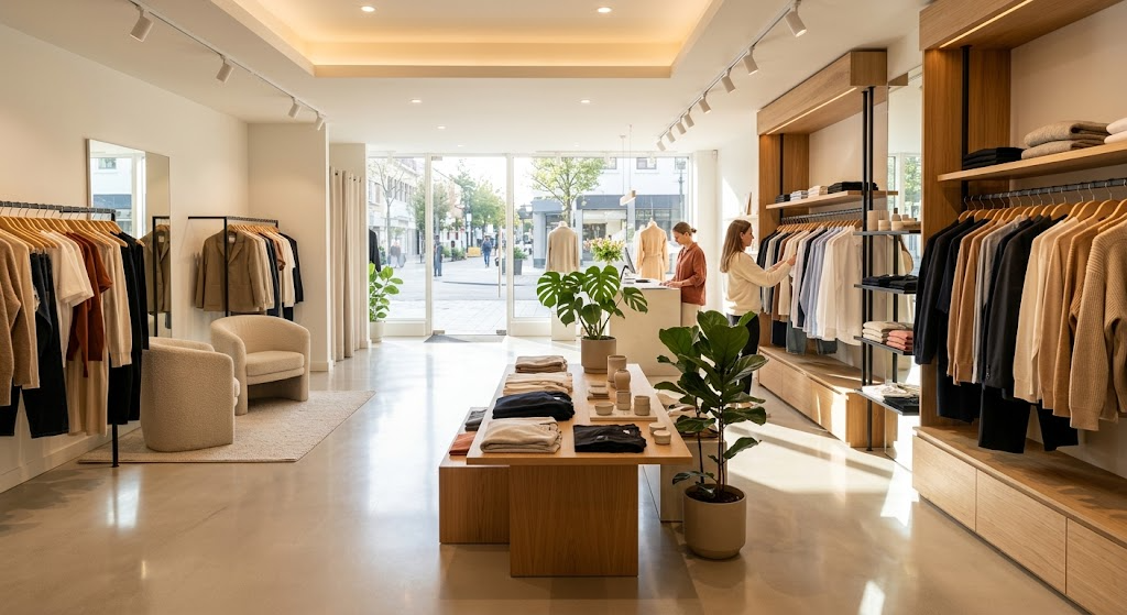 Clean retail store interior with spotless floors in Dayton, OH